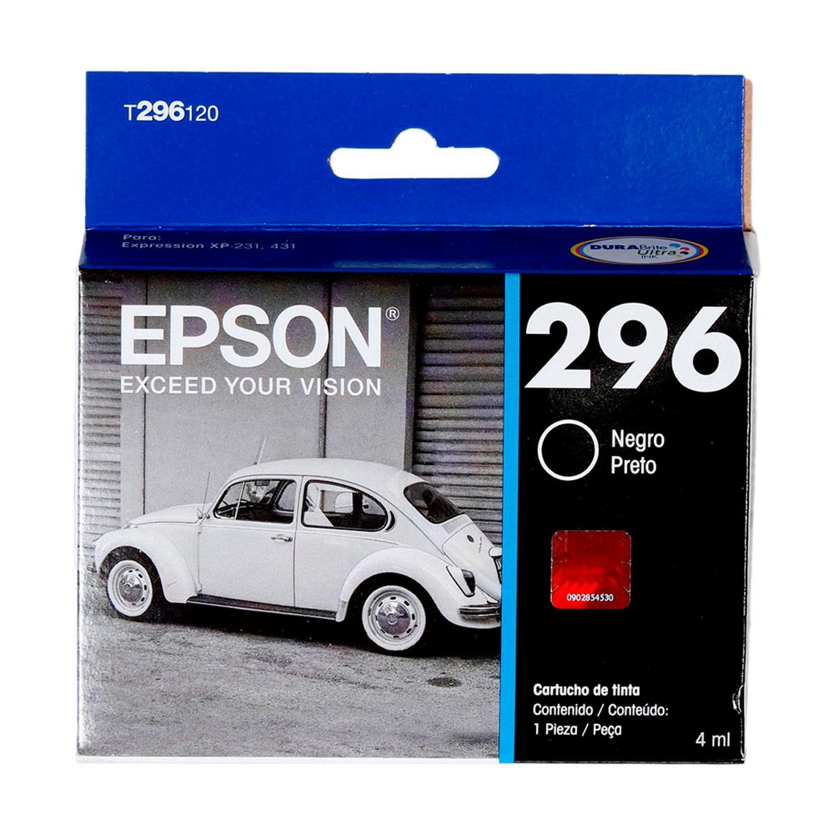 Cartucho De Tinta Epson 296 Negro T296120-AL